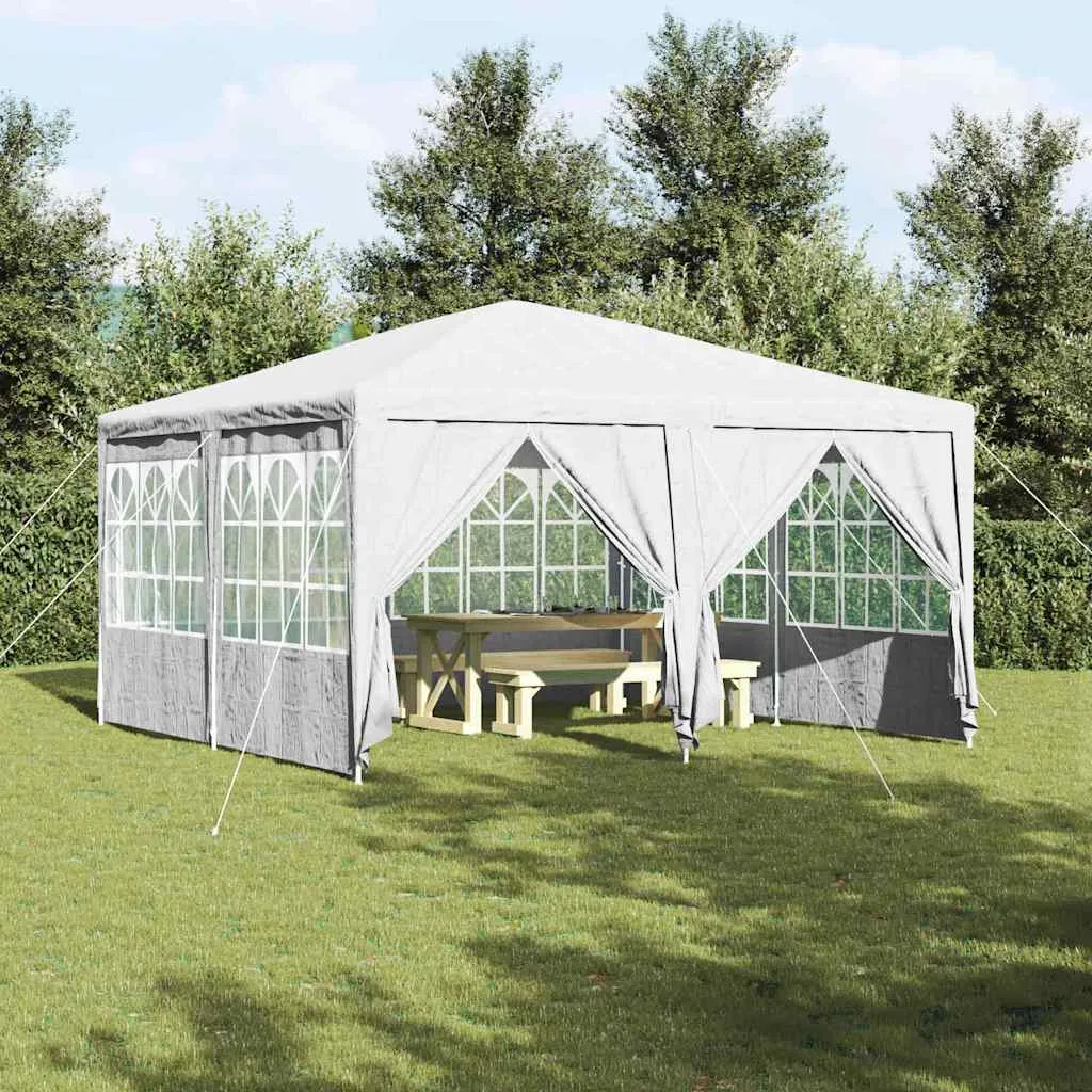 Weißes Partyzelt 400 x 400 x 266 cm – Wetterfest und Zusammenklappbar