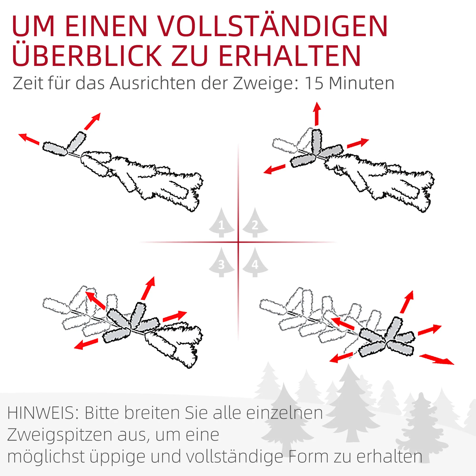 Weihnachtsbaum künstlich mit Kunstschnee, flammhemmend, 180 cm