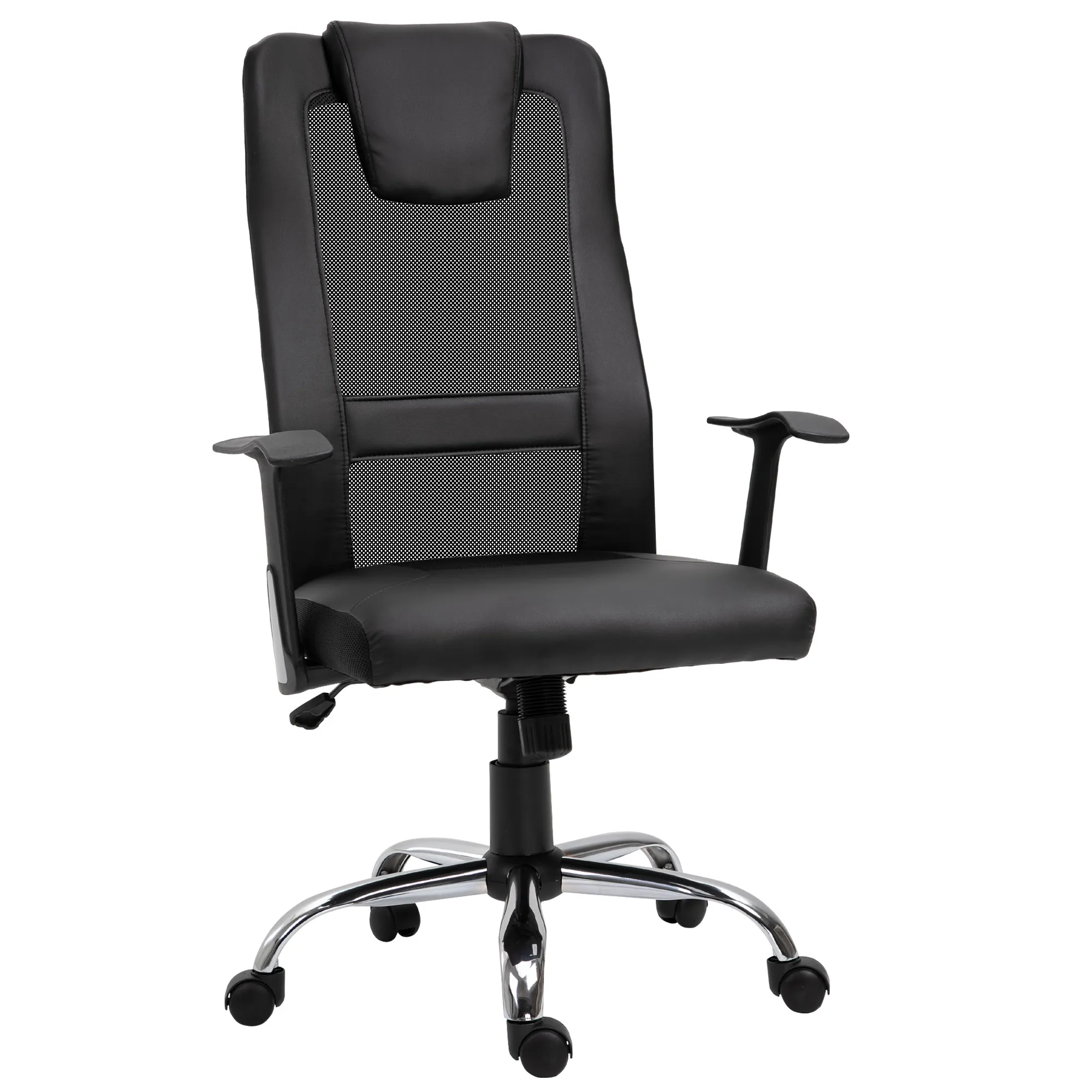 Ergonomischer Chefsessel Schwarz L66 x B73 x H(108-118) cm