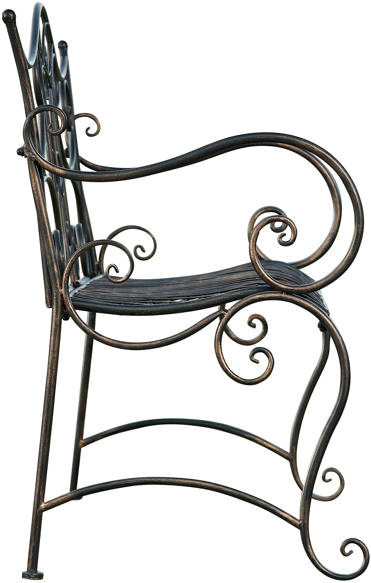 Gartenbank Tara 113x47x89 cm Bronze