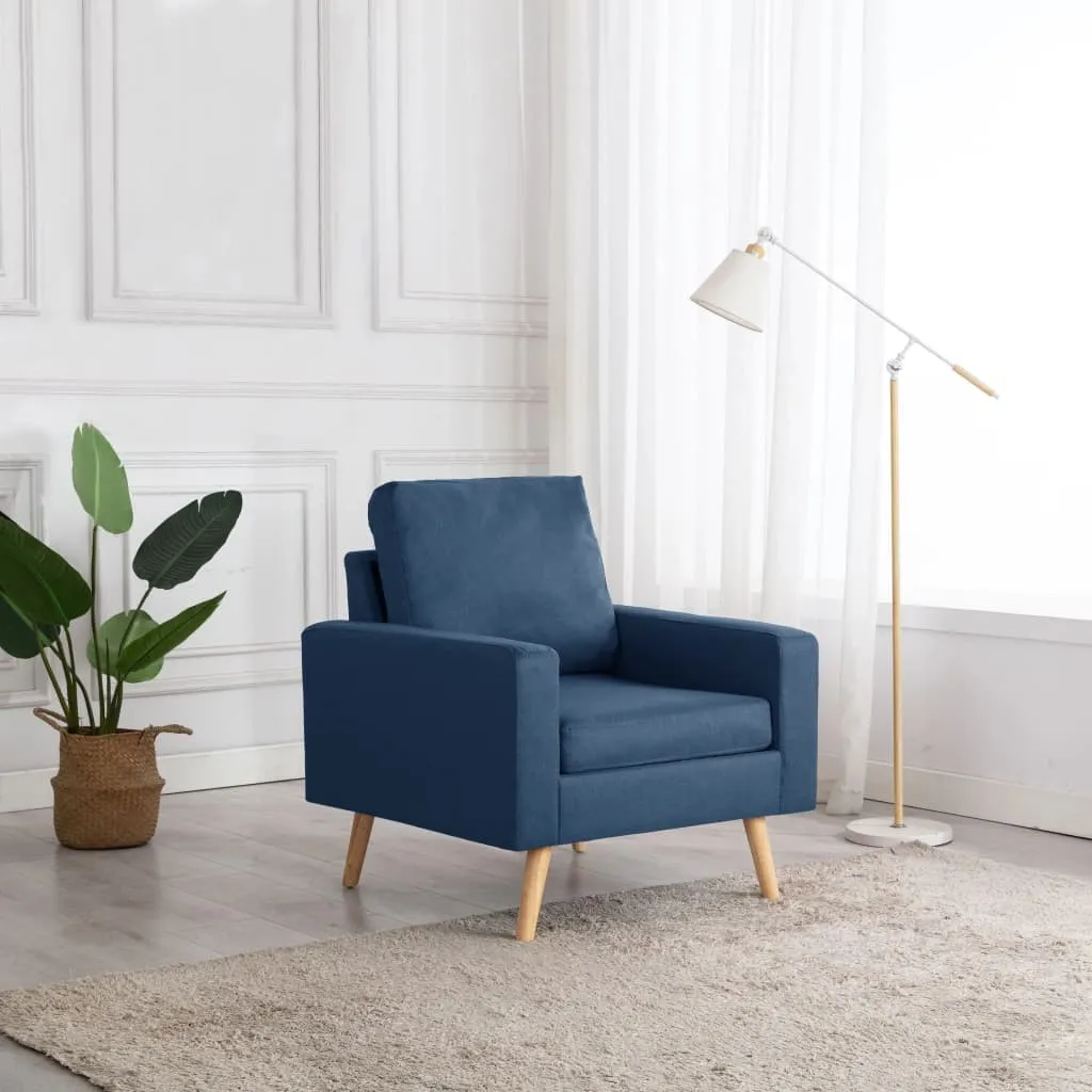 tinkaro Ruhesessel DERYA Stoff TV-Sessel Wohnzimmersessel Blau