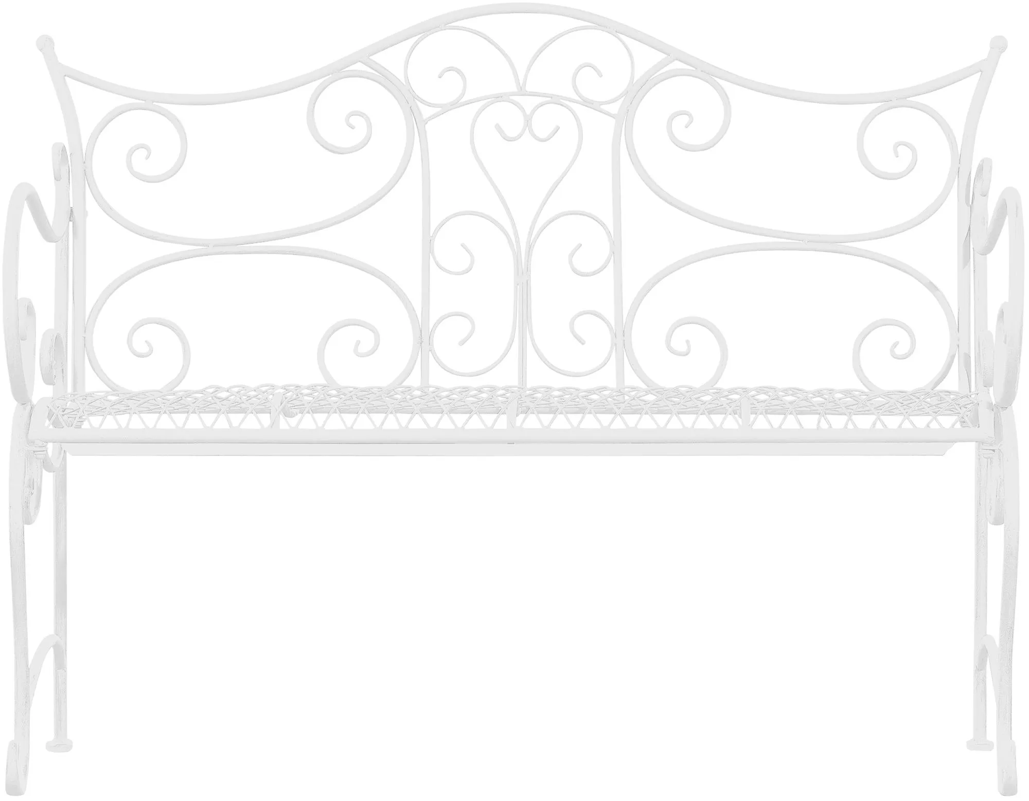 Gartenbank Tara 113x47x89 cm weiß