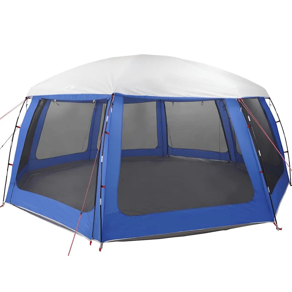 Poolzelt Azurblau 690x690x280 cm mit abnehmbarem Überzelt