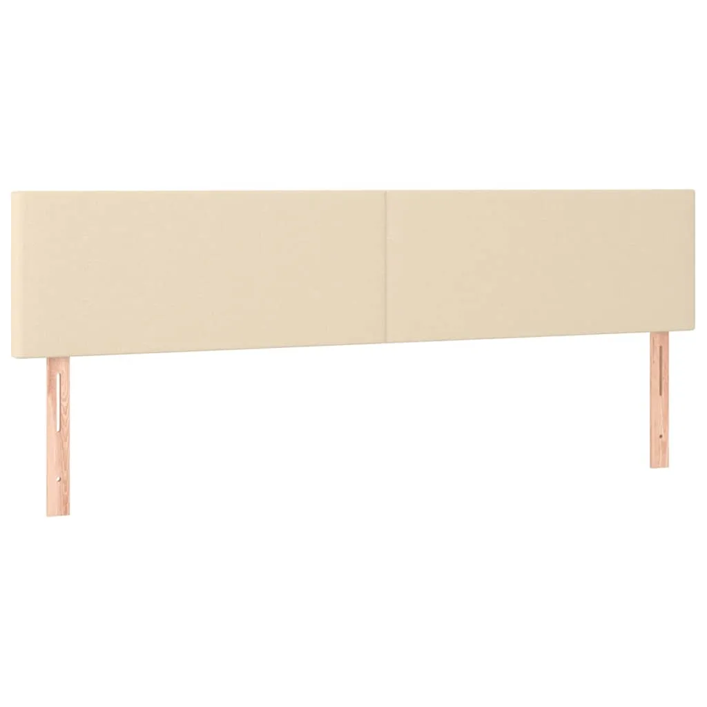 Boxspringbett mit Taschenfederkernmatratze, 160x200 cm, Creme