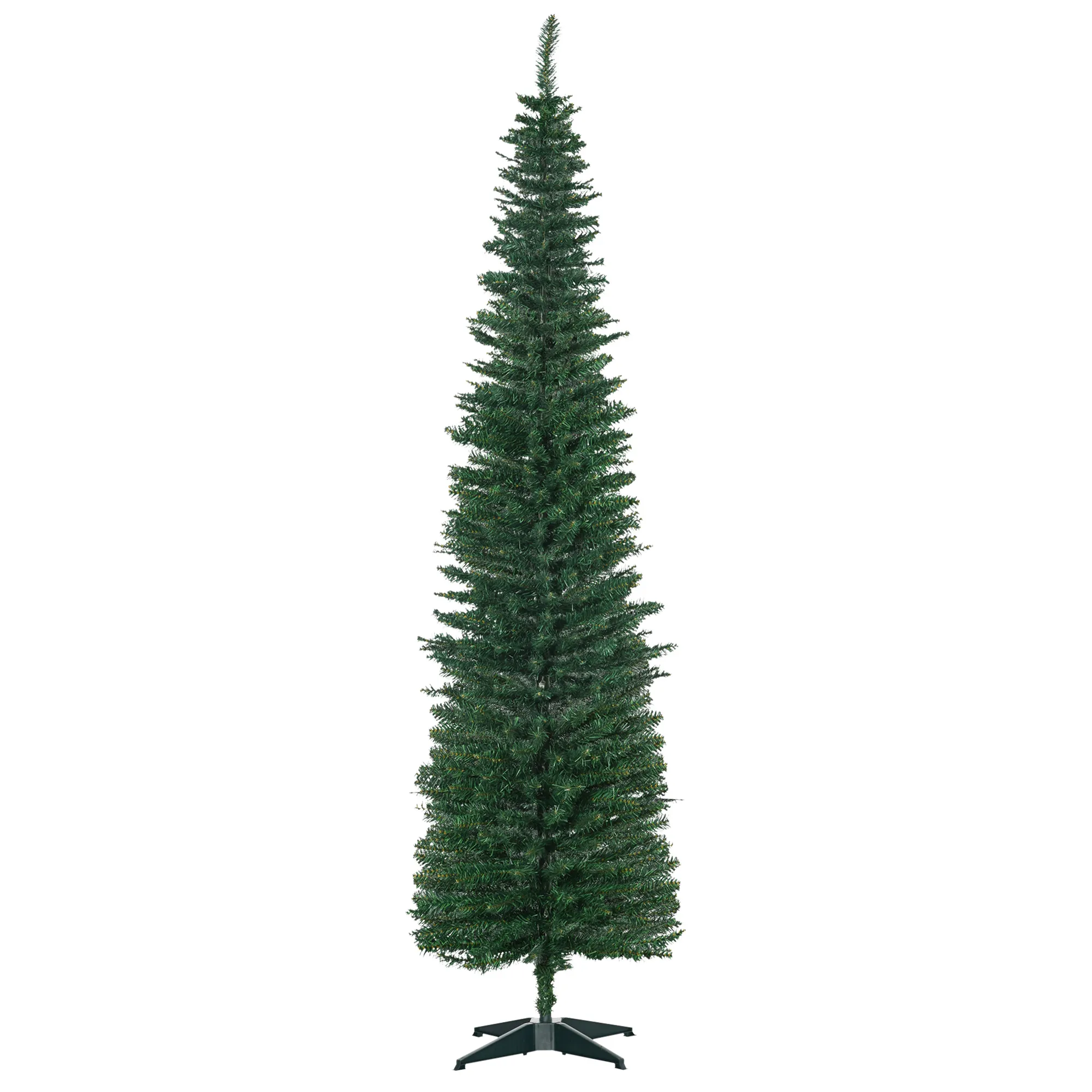 Künstlicher Weihnachtsbaum Tanne 2,1 m Kunststoff Grün mit Ständer