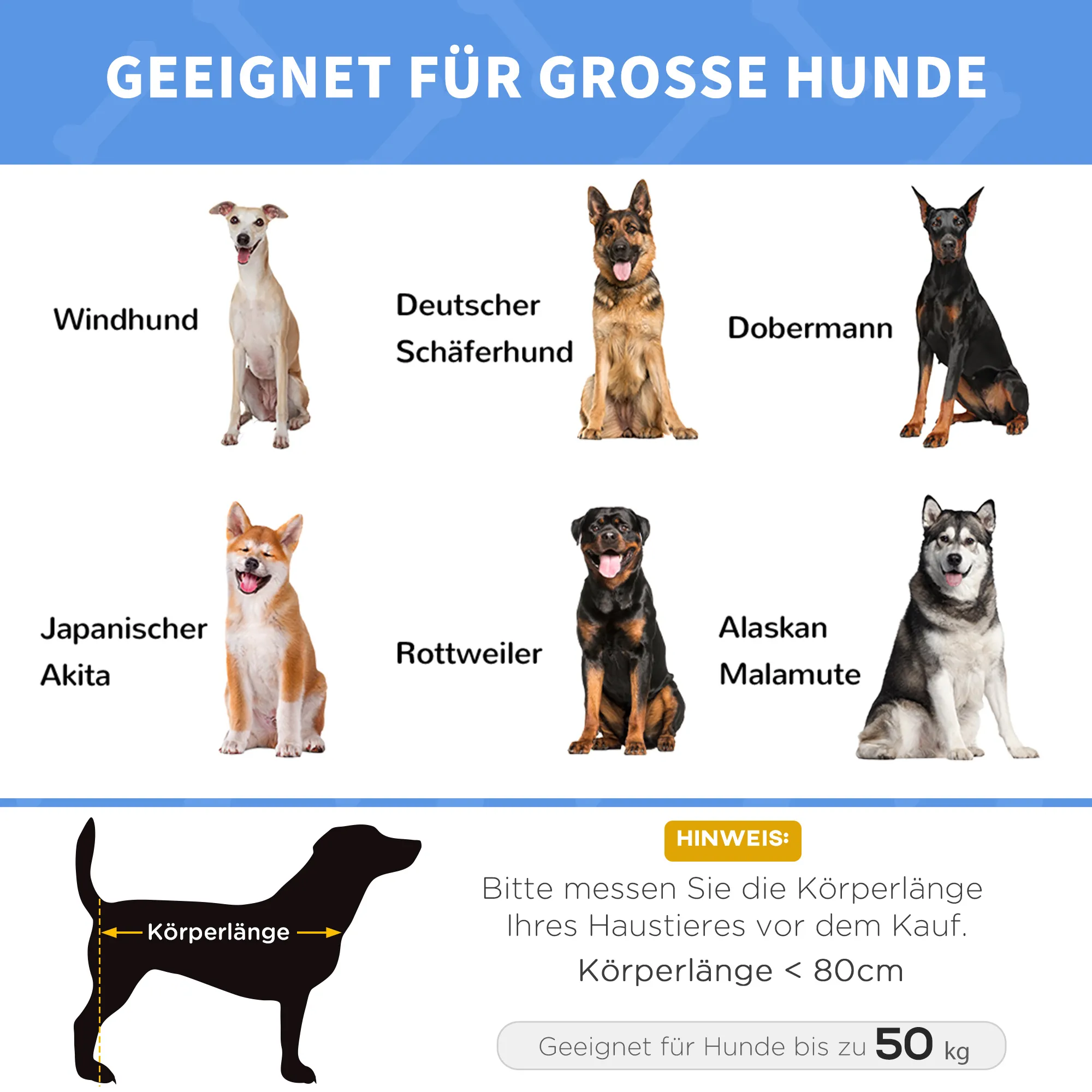Hundeliege Outdoor erhöht, faltbar, Oxford, 122x92x23 cm, Braun