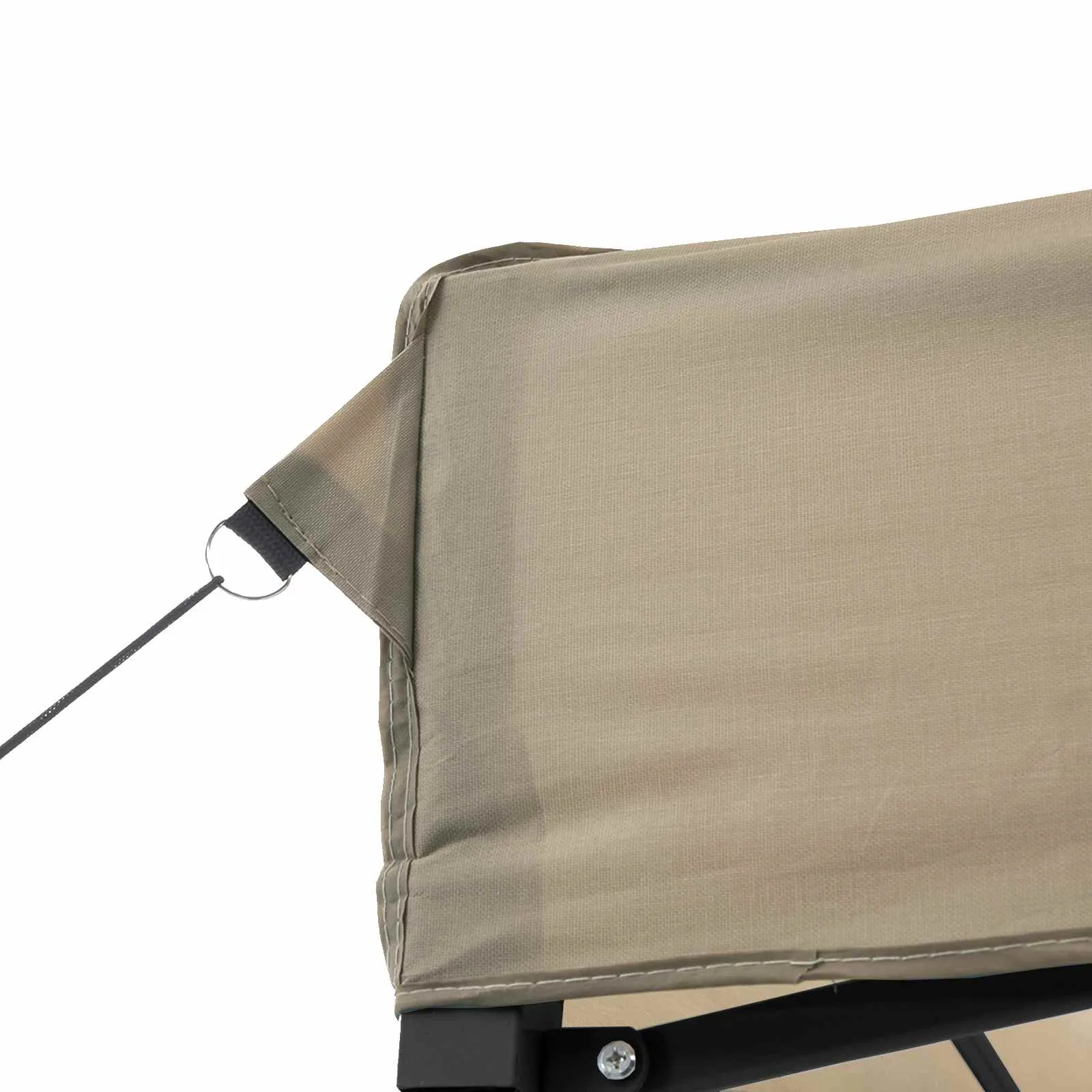 Modernes faltbares Partyzelt 200x200x306 cm in Taupe