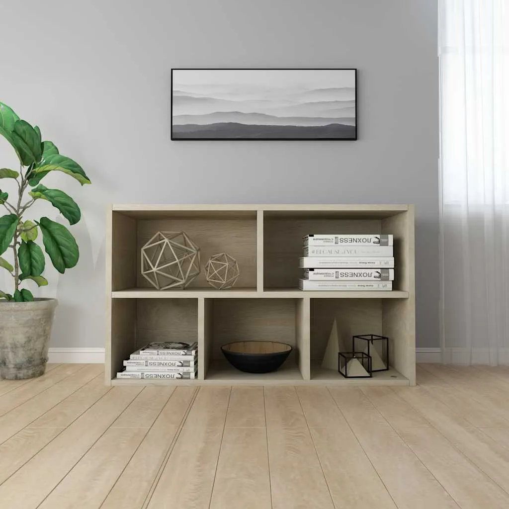 Bücherregal Sonoma-Eiche 50 x 25 x 80 cm aus Holzwerkstoff