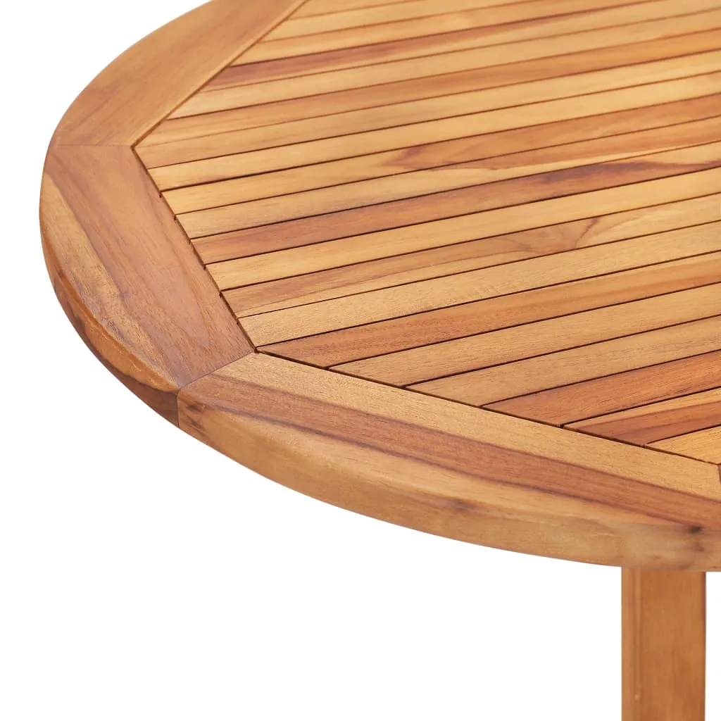 Klappbares Essmöbel-Set aus Naturholz 120x70x75 cm, Naturfarbe