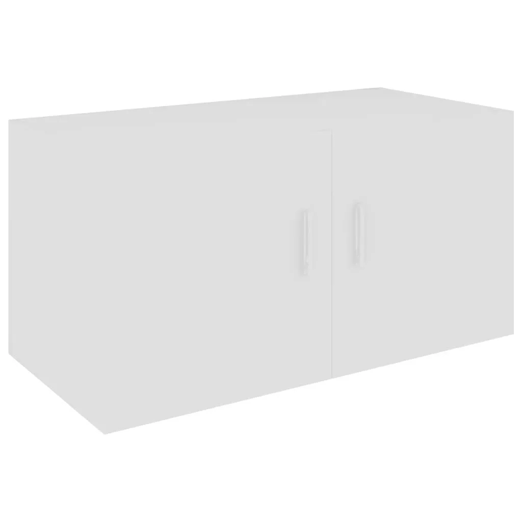 Robuster Wandschrank Weiß 80 x 39 x 40 cm mit 2 Türen