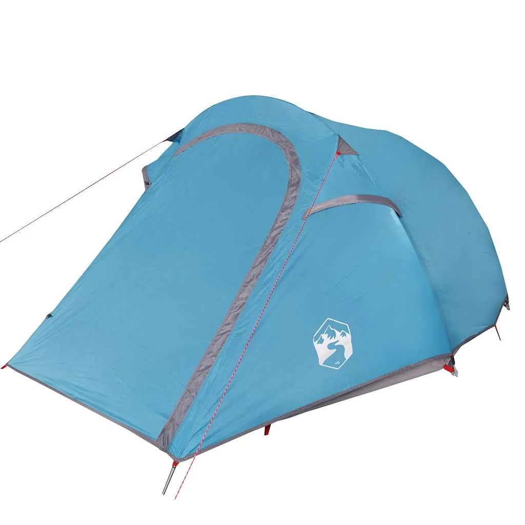 Campingzelt Tunnelzelt Blau 283x193x125 cm für 3 Personen