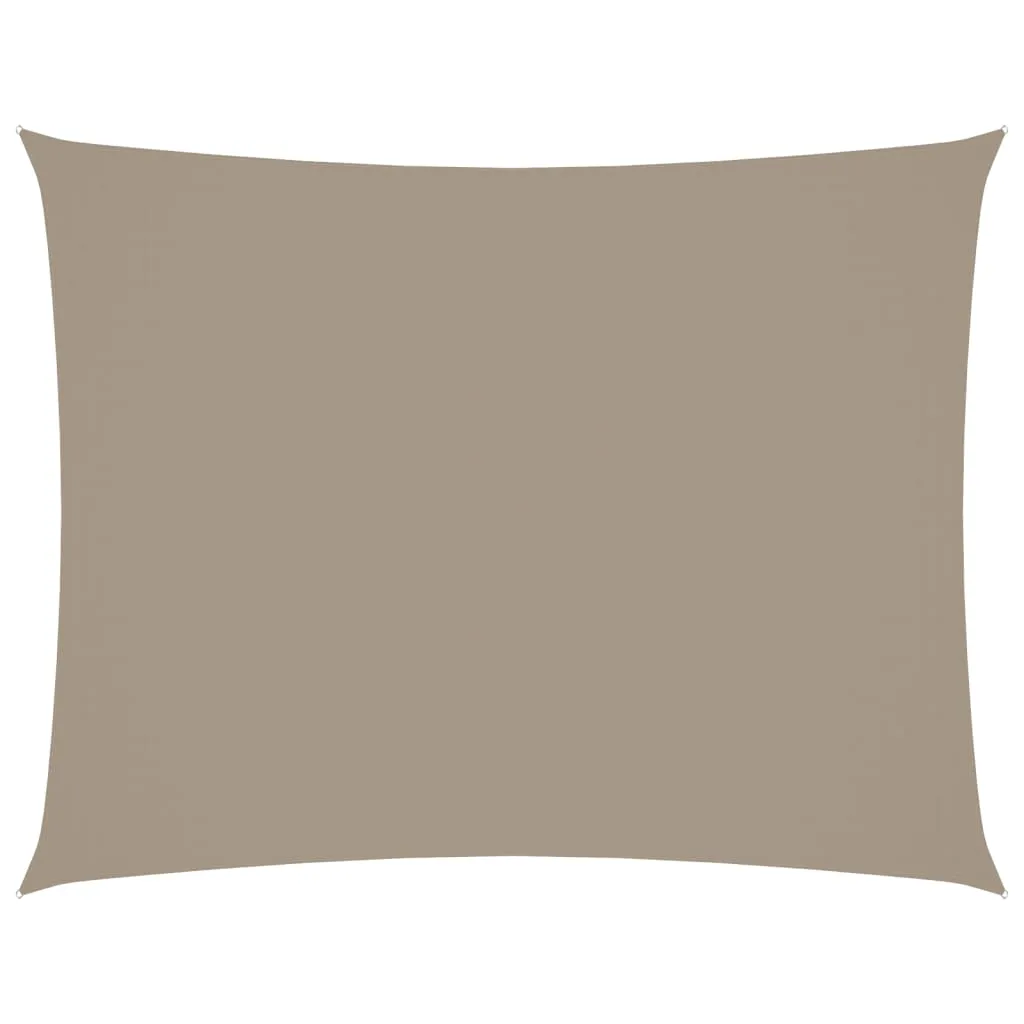 Sonnensegel Oxford-Gewebe Rechteckig 2,5x4 m Taupe