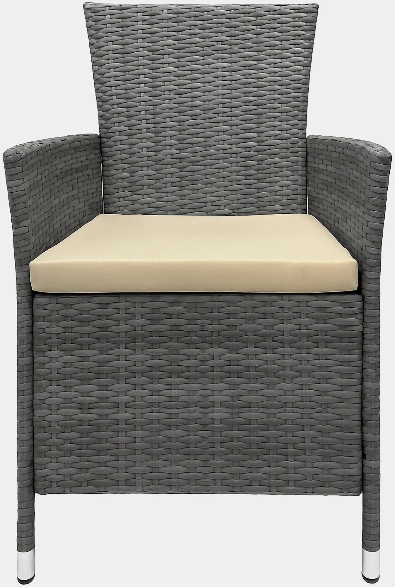 Esstisch-Loungeset Fireda 110x110x84 cm grau-meliert