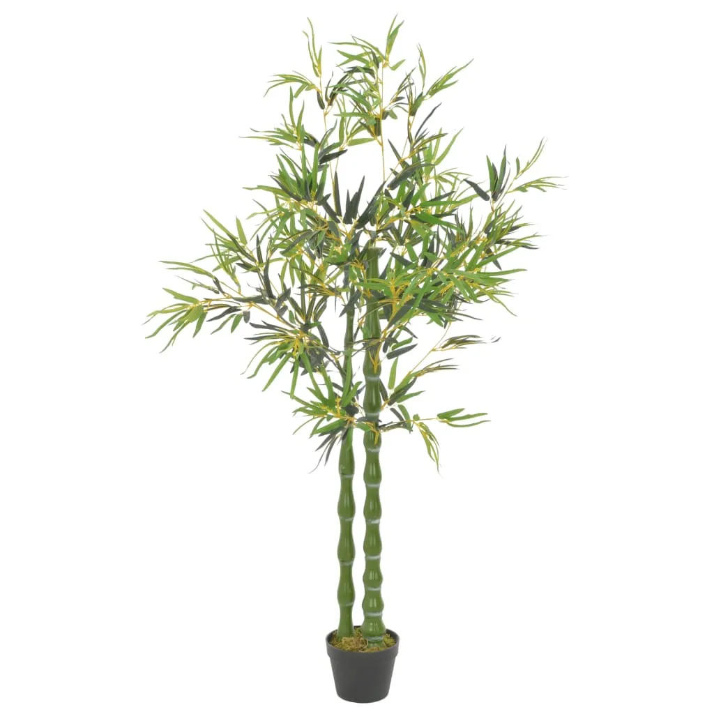 Künstlicher Bambus 160 cm Grün und Braun