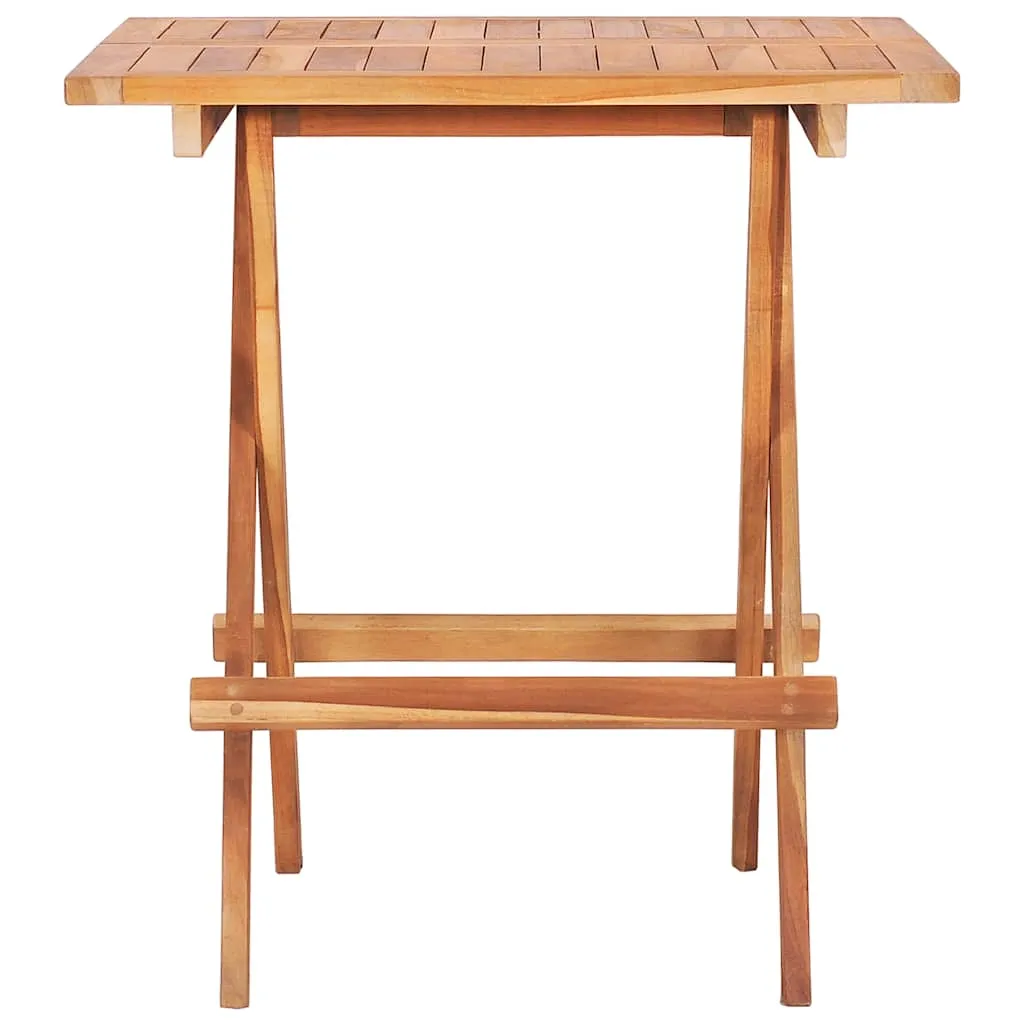 Elegantes Bistro-Set aus Naturholz, 60x60x65 cm, naturfarben