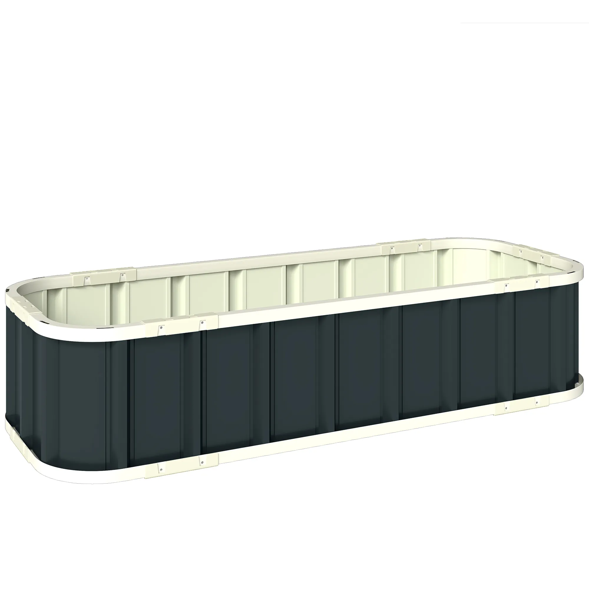 Hochbeet Dunkelgrau 136B x 52T x 31H cm