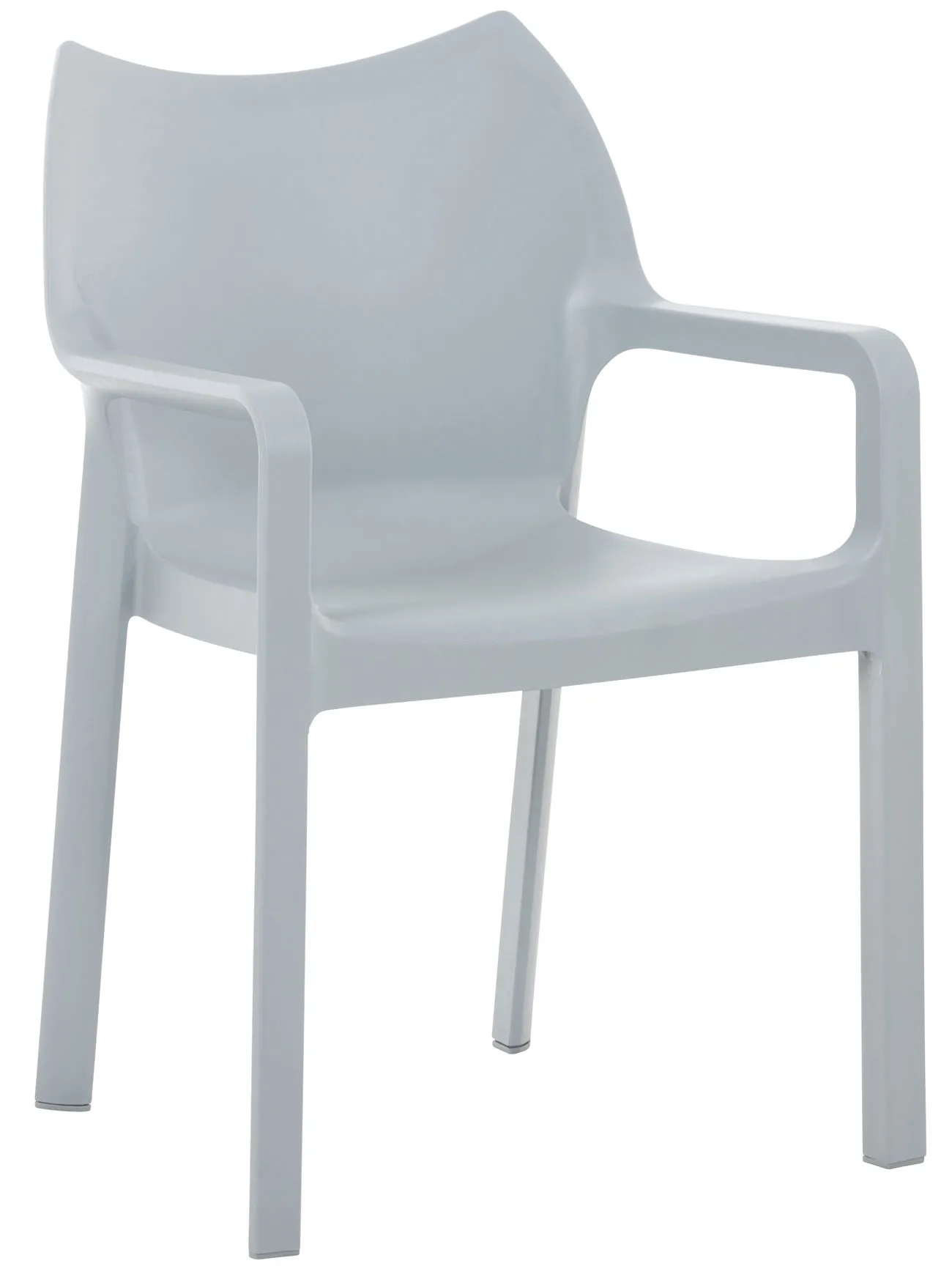 Gartenstuhl Diva 84x57x53 cm hellgrau