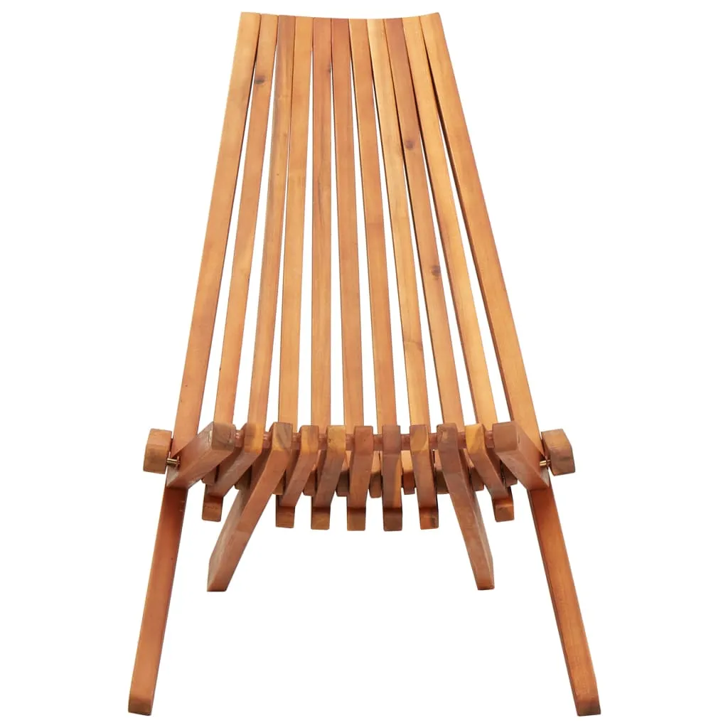 Klappstuhl aus Echtholz Braun 58 x 95 x 77 cm