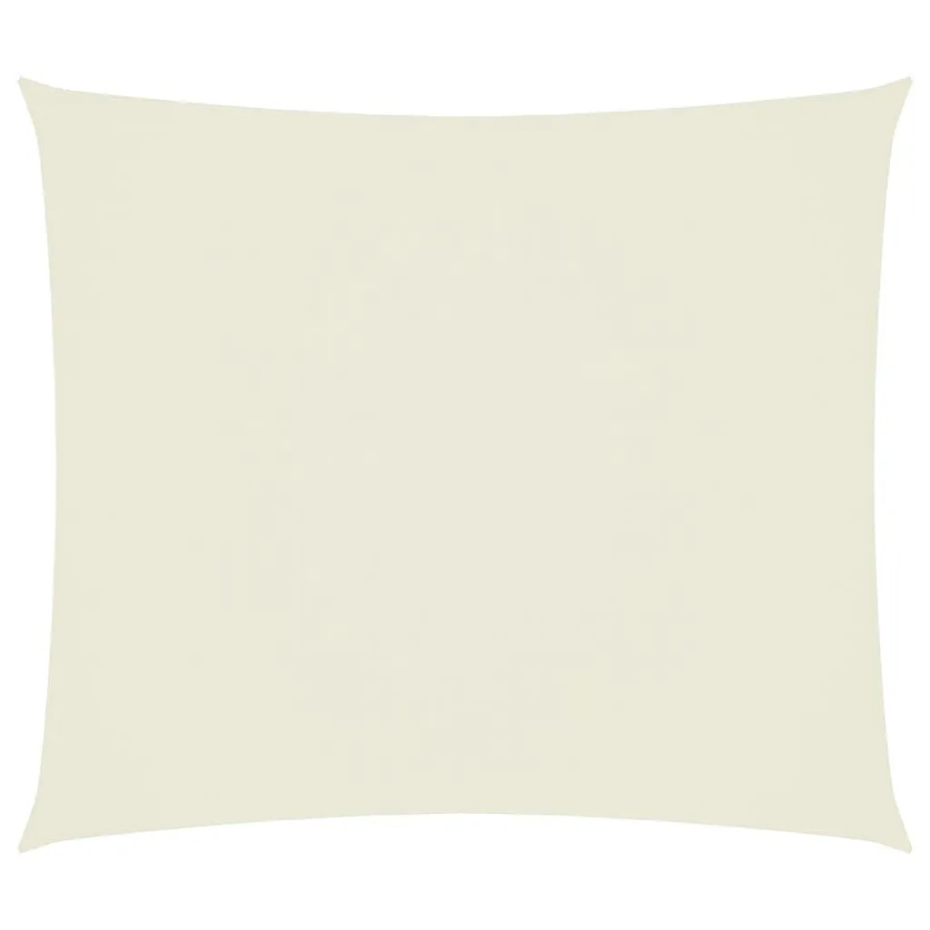 Sonnensegel 2,5 x 3 m Creme aus PU-beschichtetem Oxford-Gewebe