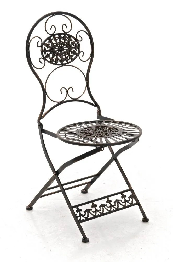 Klappstuhl Mani 91,5x43x50 cm Bronze