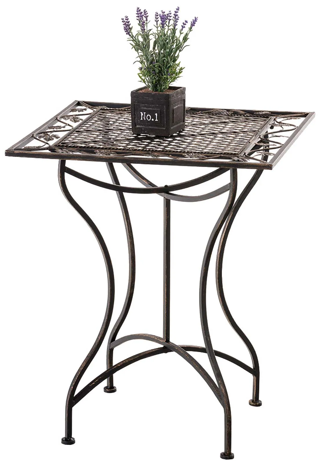 Sitzgruppe Payo Metall 93x56x51 cm bronze