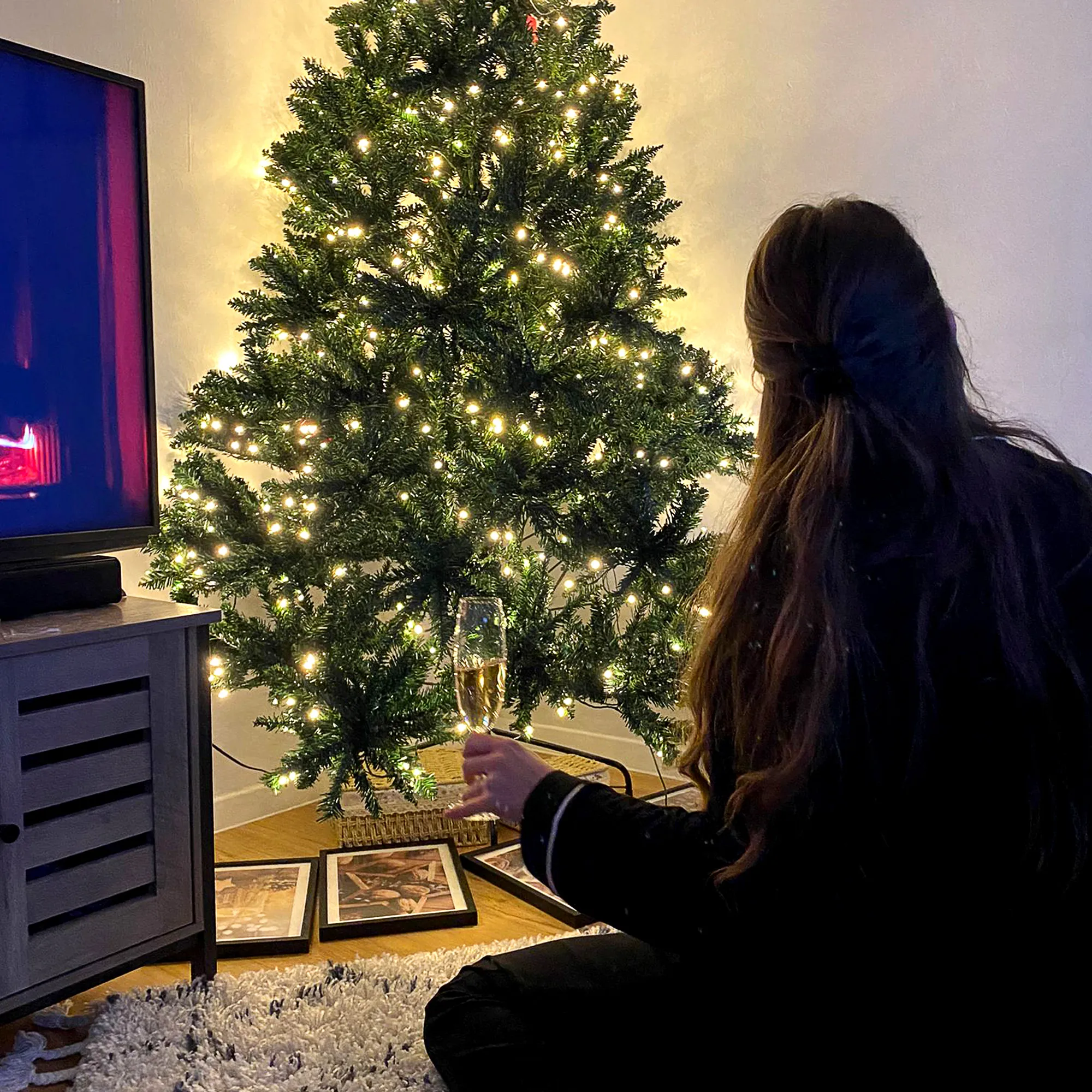 Künstlicher Weihnachtsbaum mit 700 LEDs, 210 cm, Grün