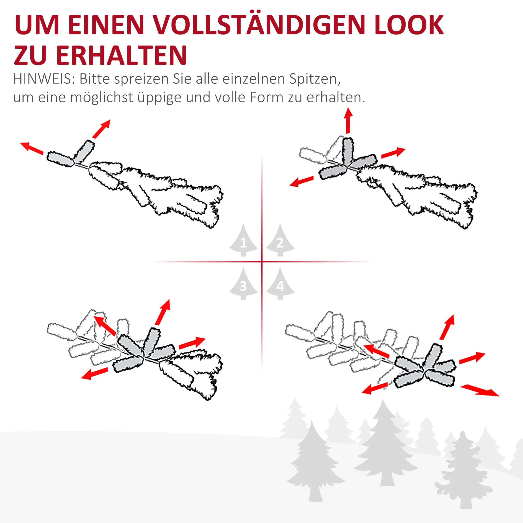 Künstlicher Weihnachtsbaum Tanne 1,5 m Kunststoff Grün mit Ständer