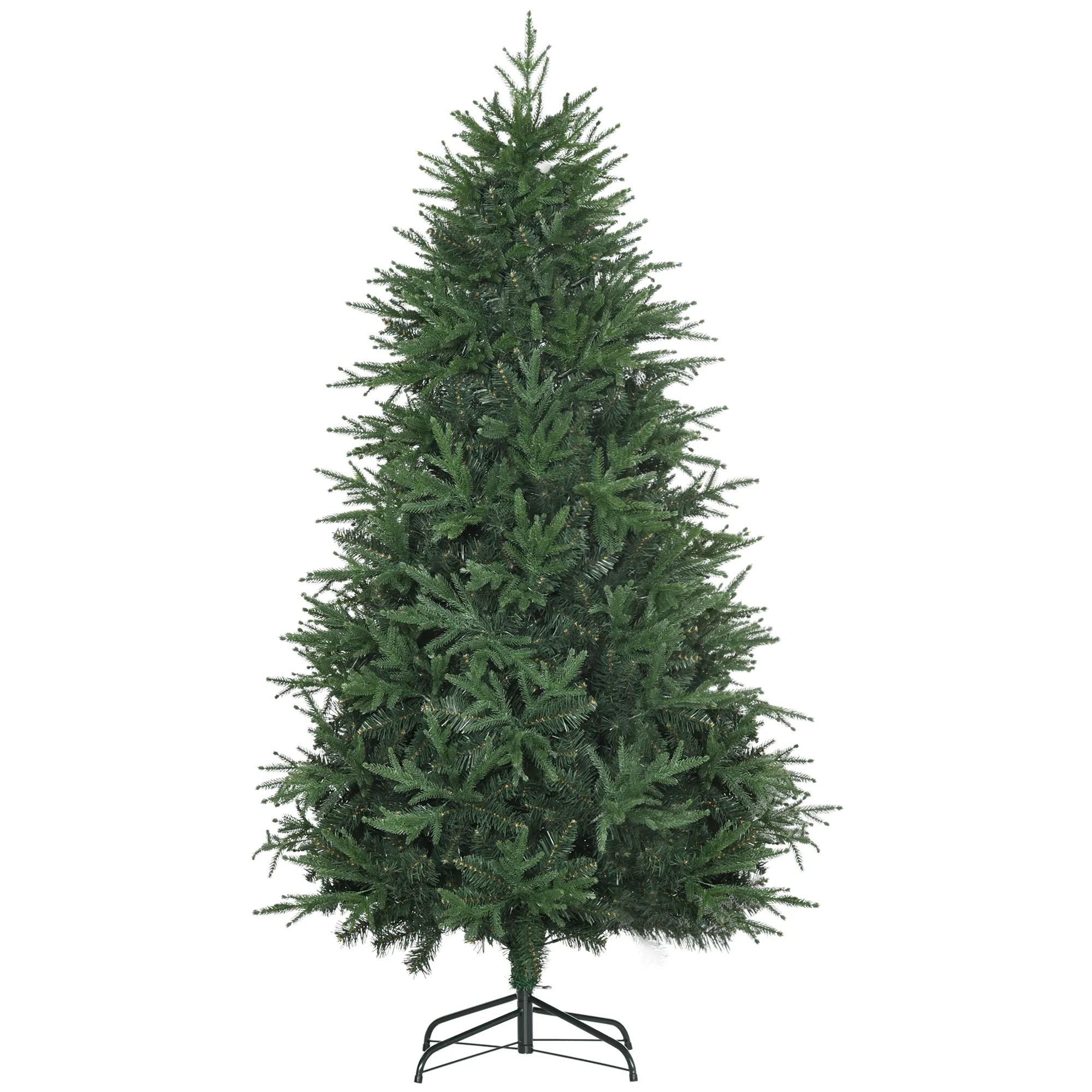 Weihnachtsbaum, Kunsttanne, realistisches Aussehen, schneller Aufbau, Kunststoff, Grün, 114 x 114 x 180cm