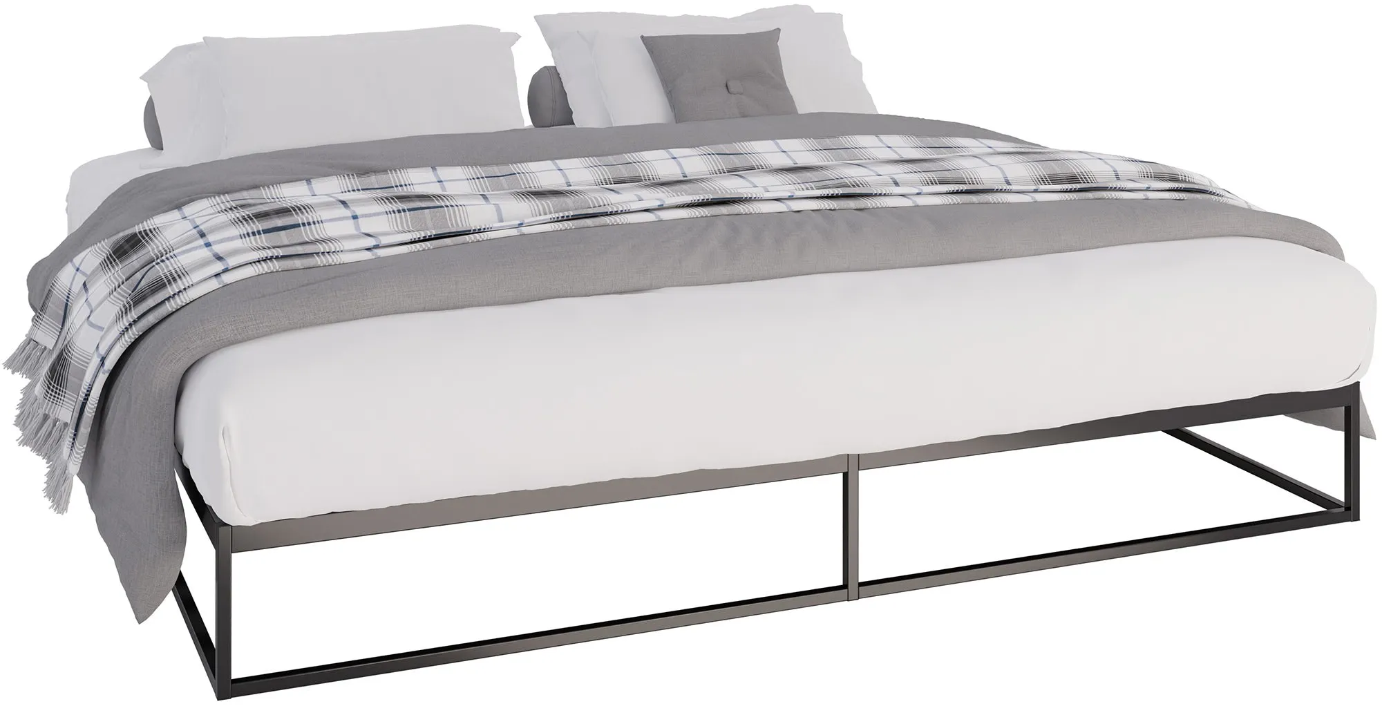 Metallbett Scala 200x200 cm schwarz