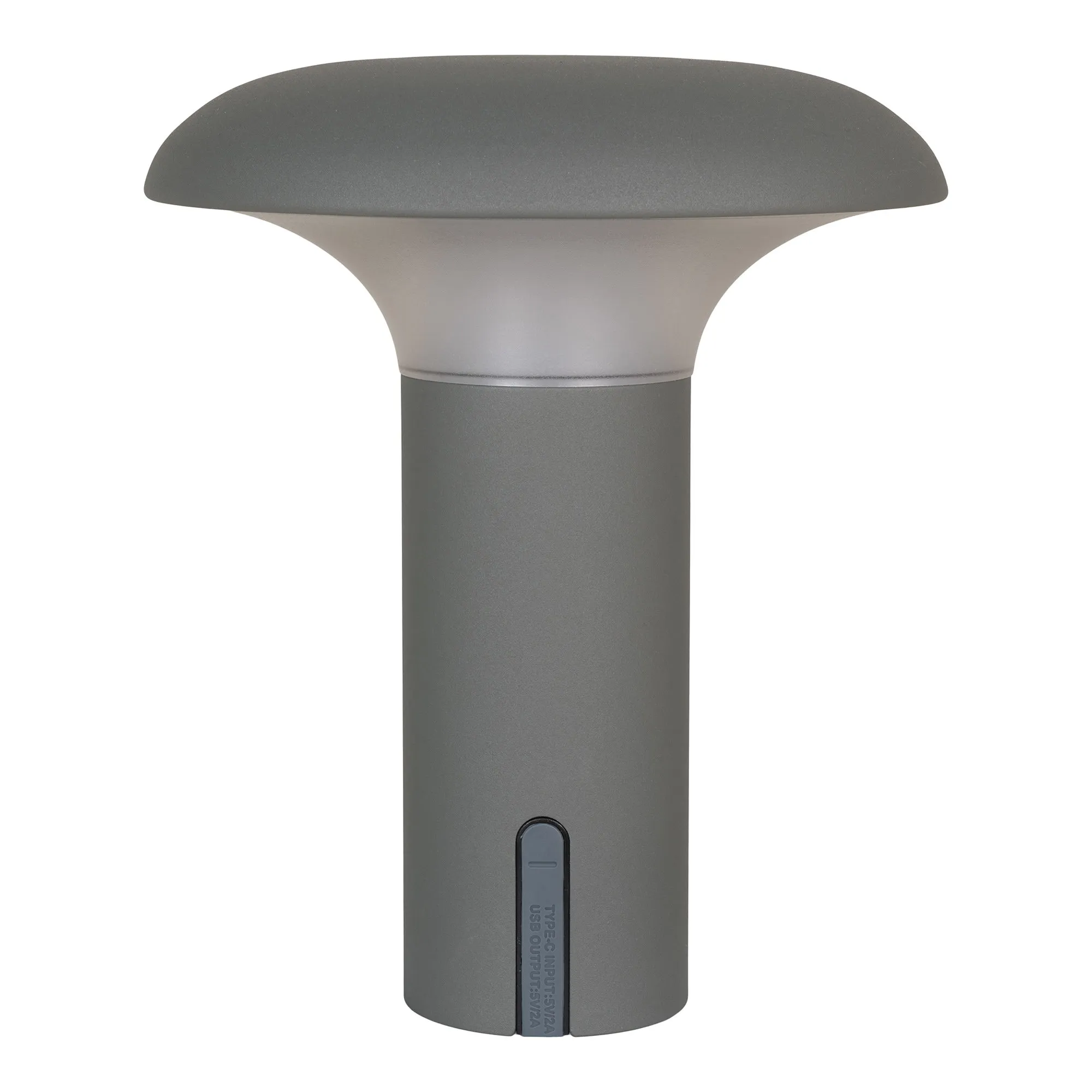 tinkaro Ramsey LED Lampe wiederaufladbar 17 x 17 x 21 cm Grau