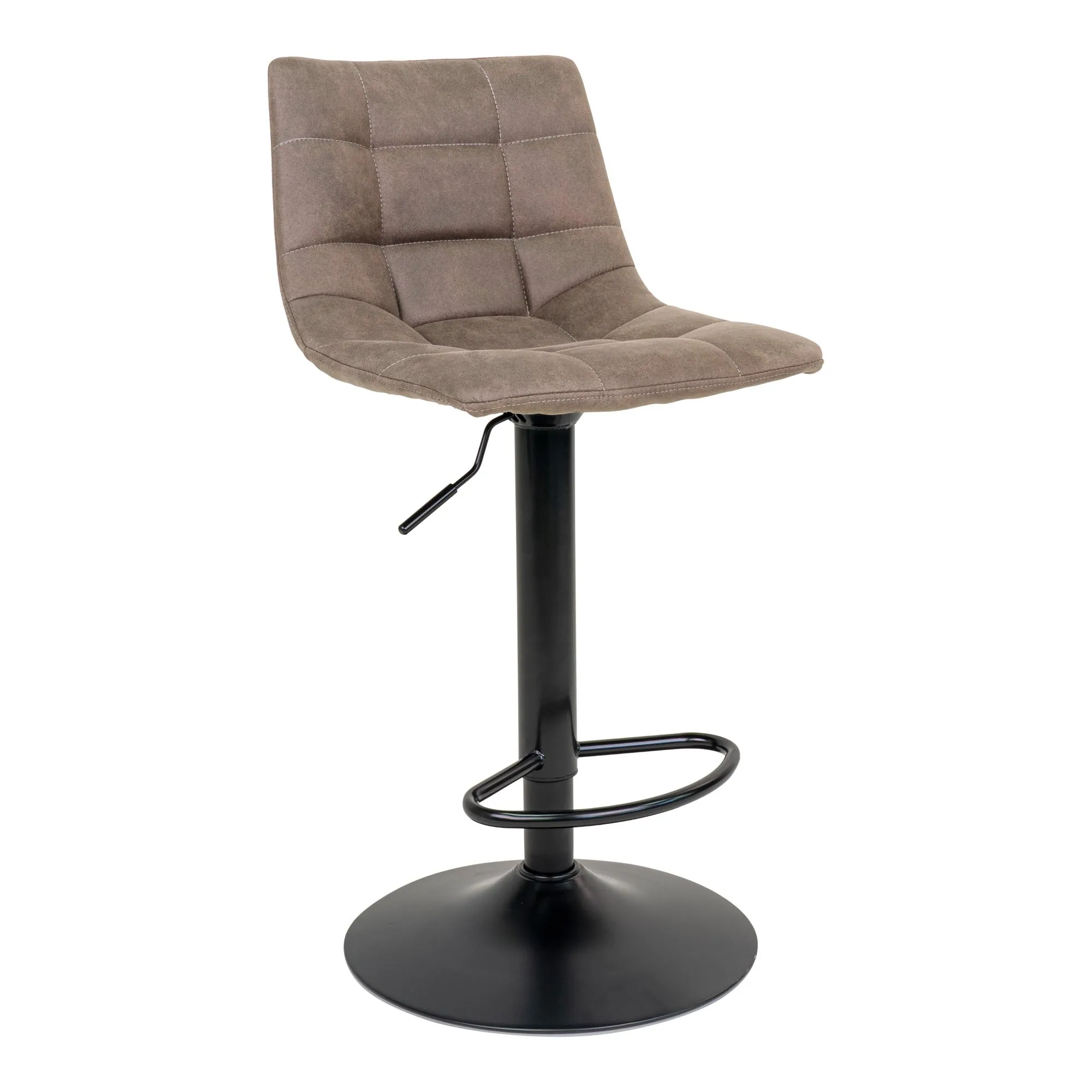 tinkaro Middelfart Barhocker Mikrofaser 45 x 43 x 88-108 cm Braun