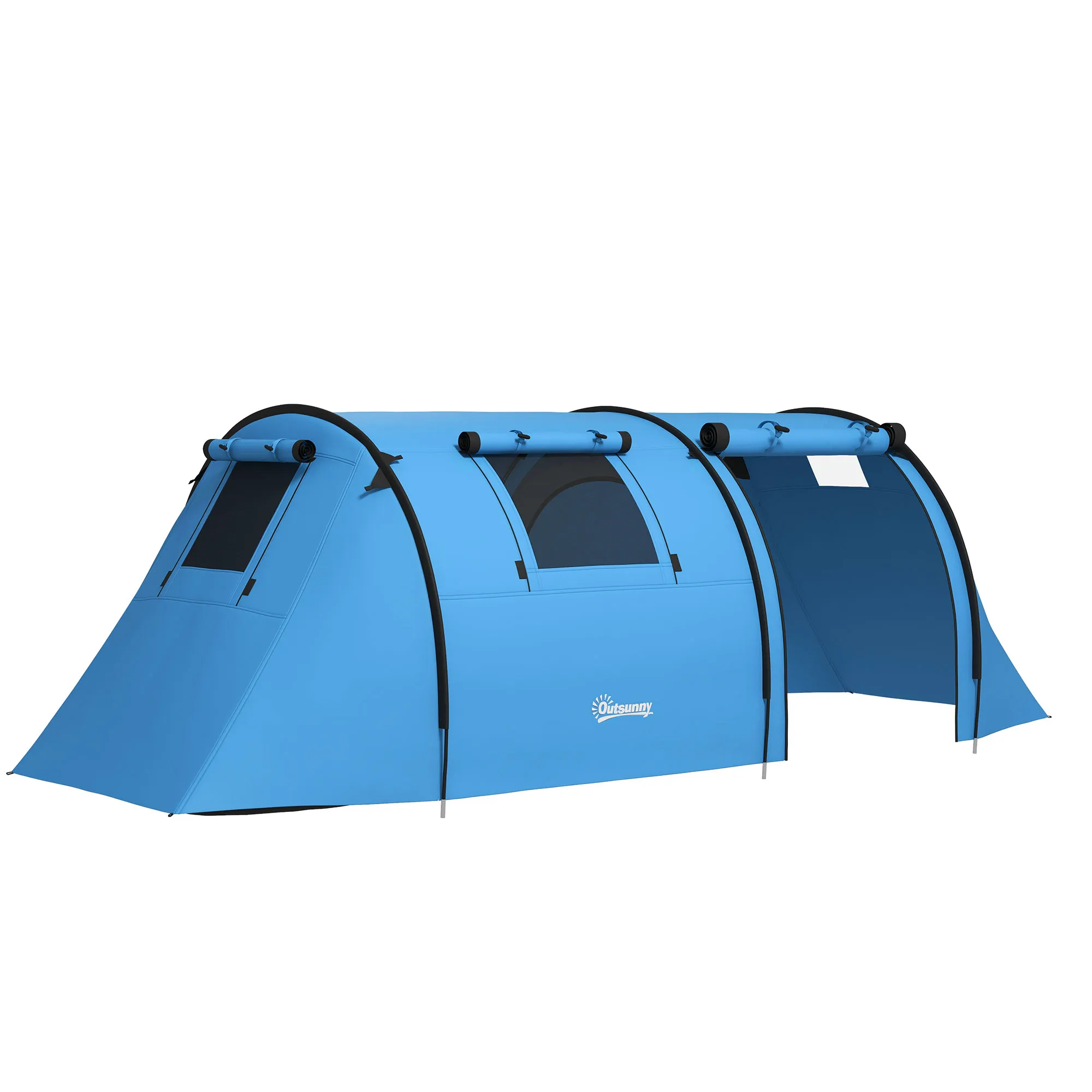 Familienzelt 4 Personen 470x220x150 cm Himmelblau