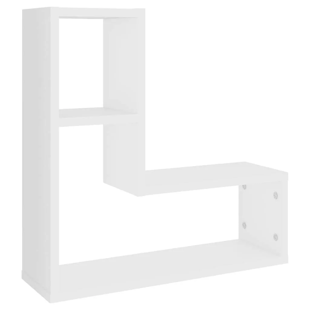 Würfel-Wandregal Weiß 50 x 15 x 50 cm aus Holzwerkstoff