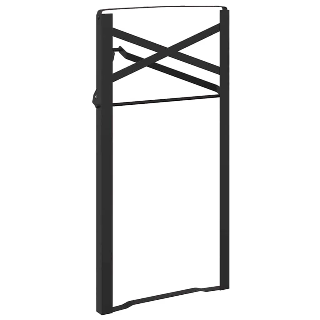 Bier Tischbein 2 pcs Schwarz 39 x 3 x 75 cm