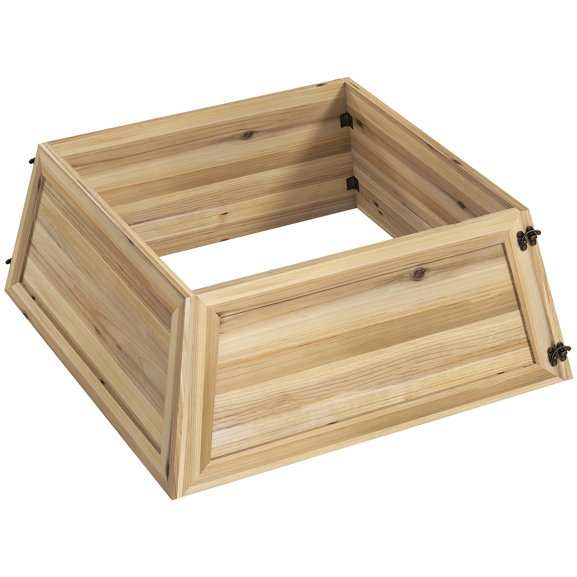 Weihnachtsbaumrock Naturholz 65L x 65B x 27H cm