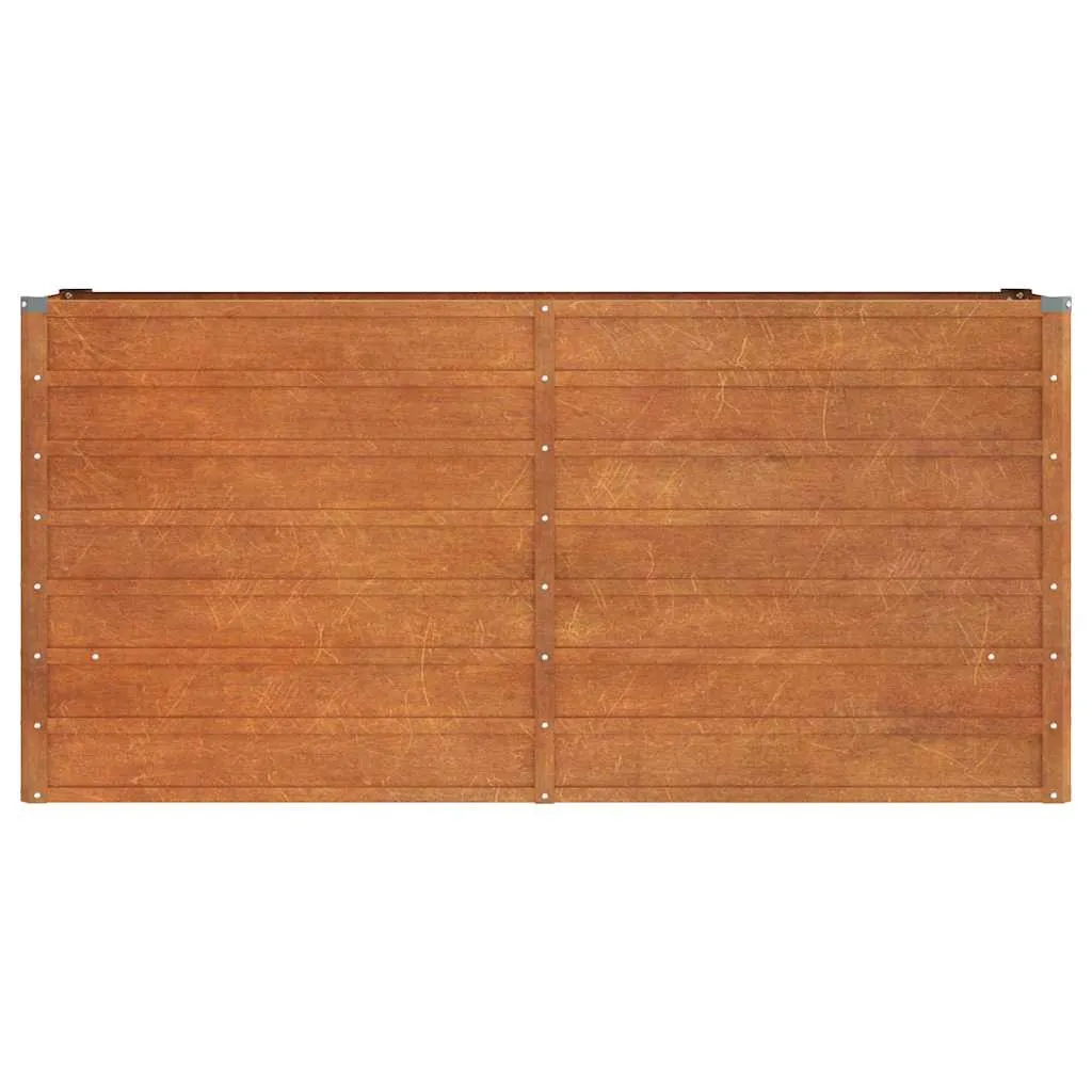 Hochbeet aus Cortenstahl 160 x 40 x 77 cm Rostig