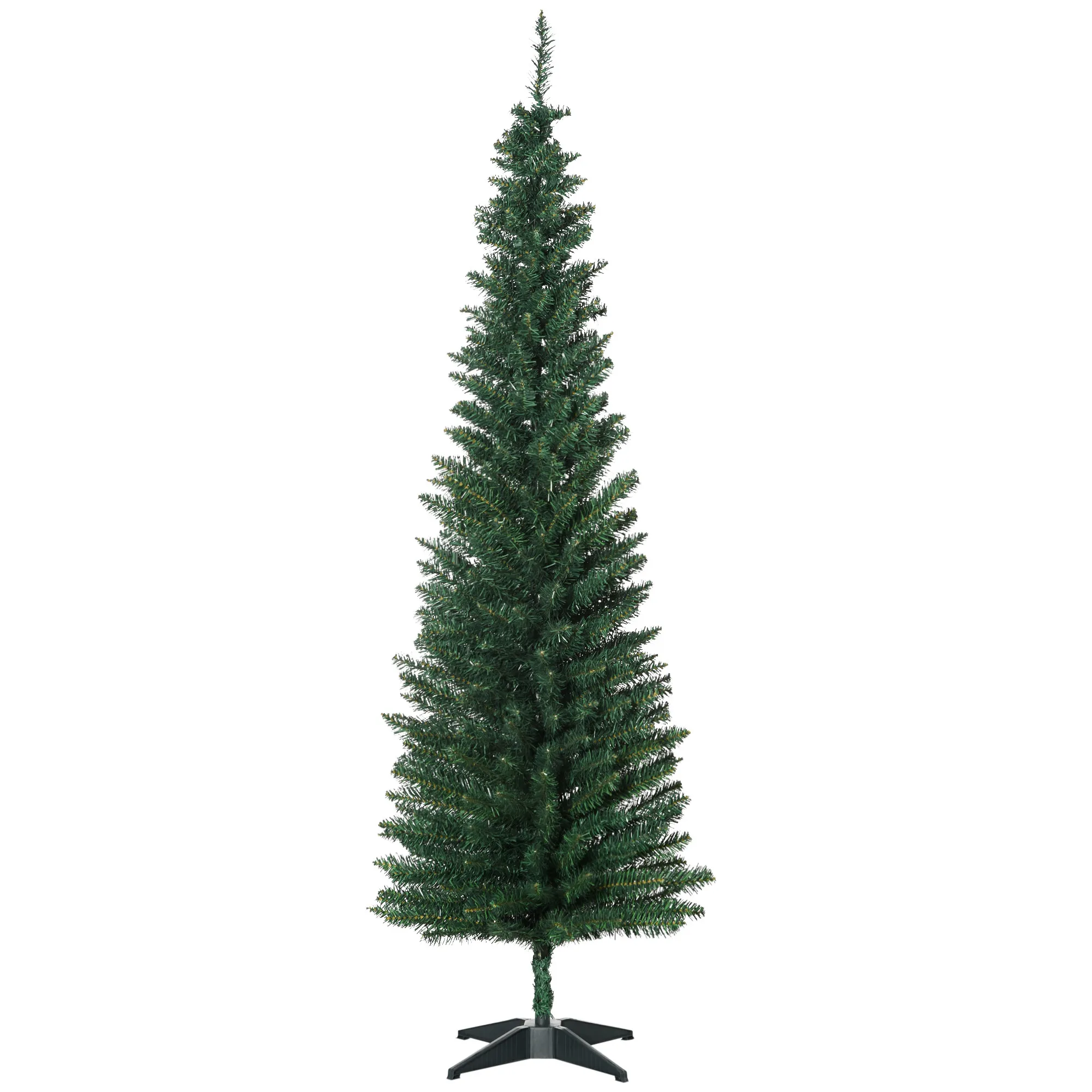 Weihnachtsbaum künstliche Künstliche Tanne Christbaum, inkl Ständer Weihnachtsstern 1,8 m, Grün