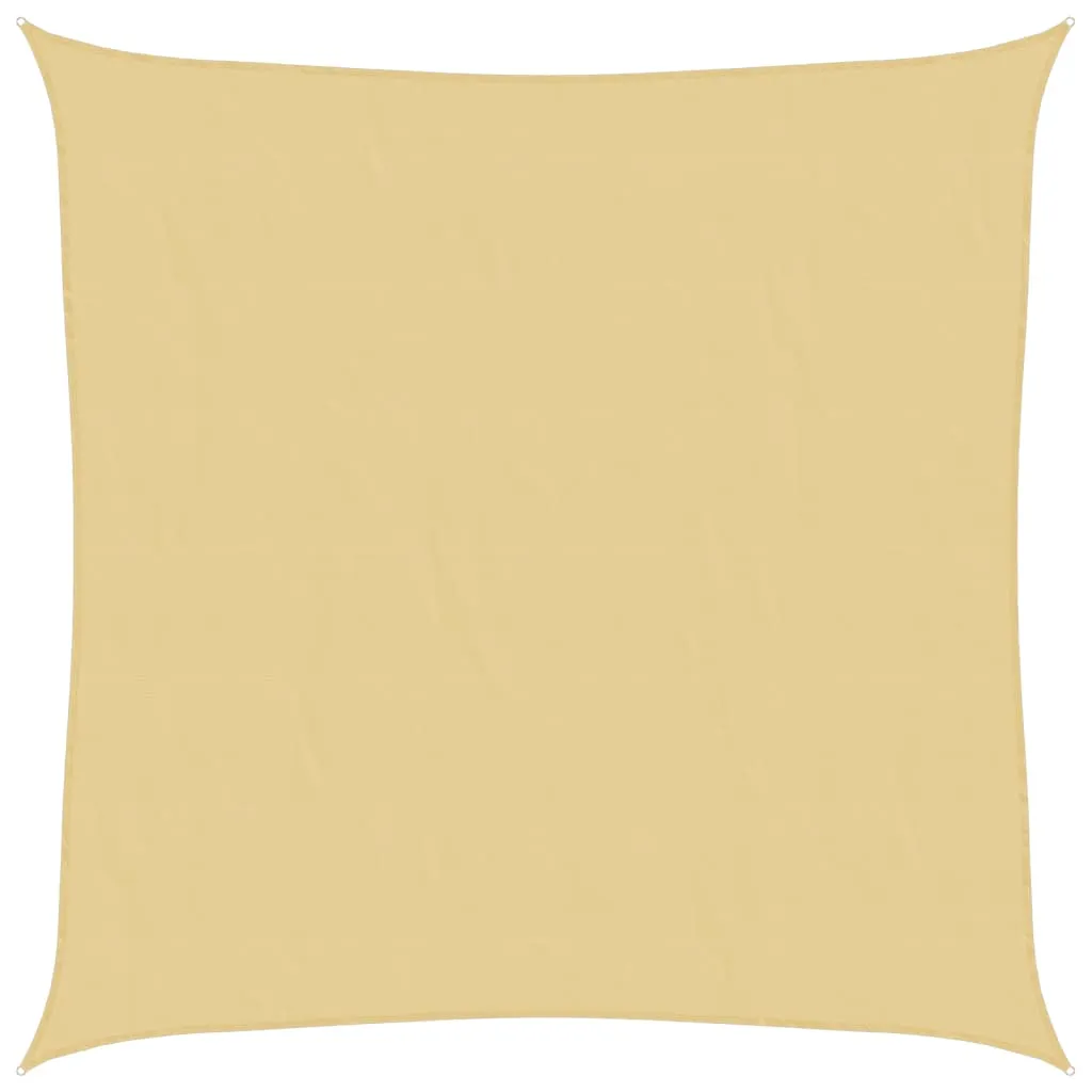 Sonnensegel Sand 4x4 m aus Polyester-Oxford mit PU-Beschichtung