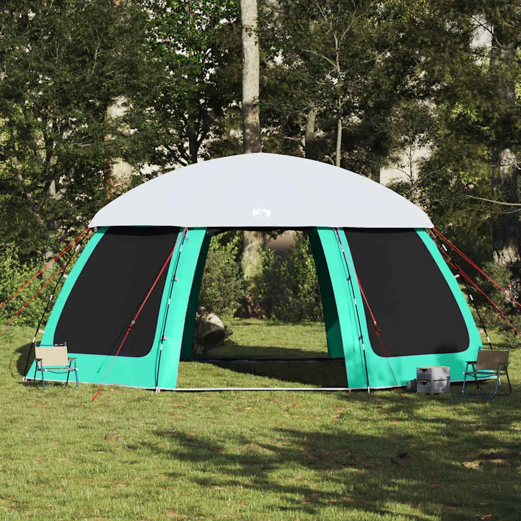 Poolzelt Meergrün 612x612x285 cm – Wasserdicht, mit Bodenplane
