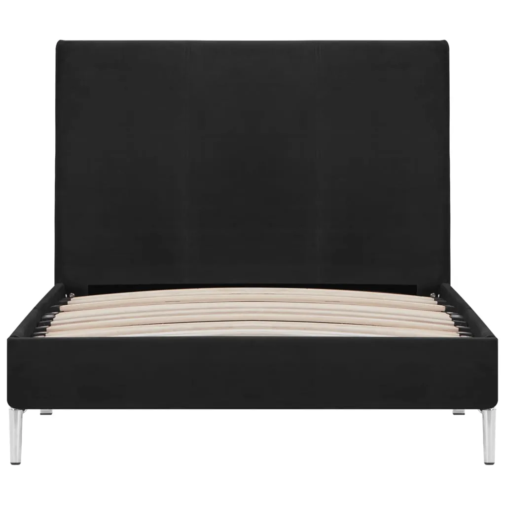 Bettgestell Schwarz Stoff 90x200 cm
