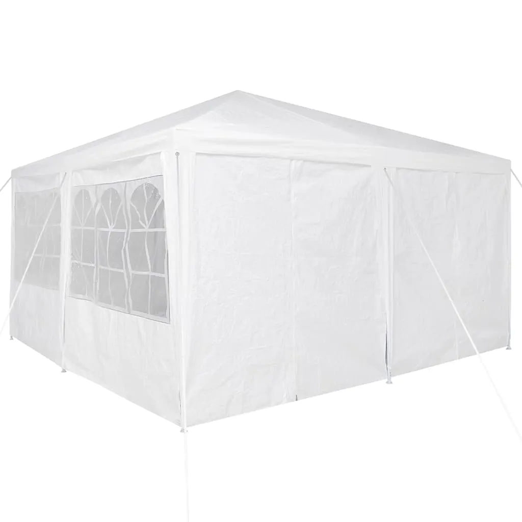 Weißes Partyzelt 400 x 400 x 266 cm – Wetterfest und Zusammenklappbar