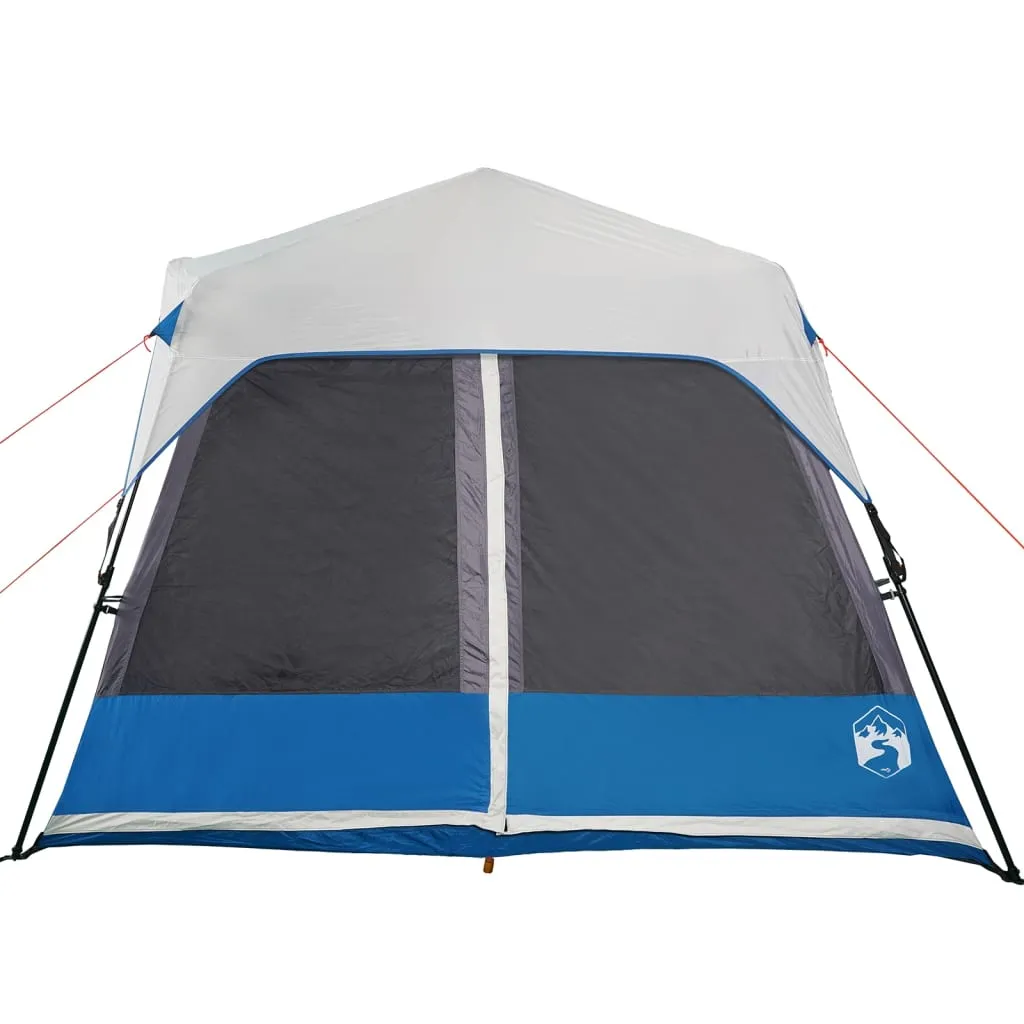 Modernes Familienzelt 441x288x217 cm in Blau mit LED-Beleuchtung