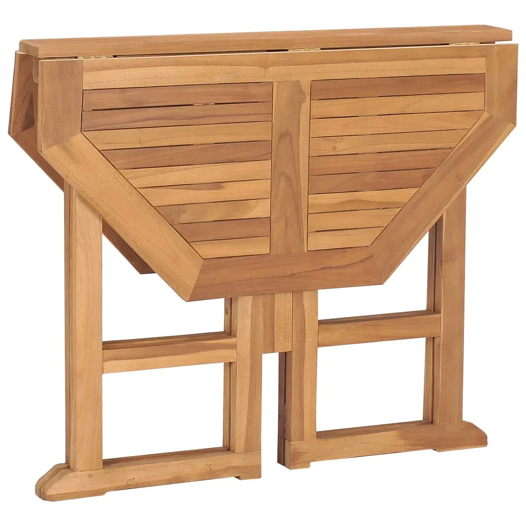 Klappbarer Gartentisch aus Naturholz 90x90x75 cm in Naturfarbe | 1 | Oktagon