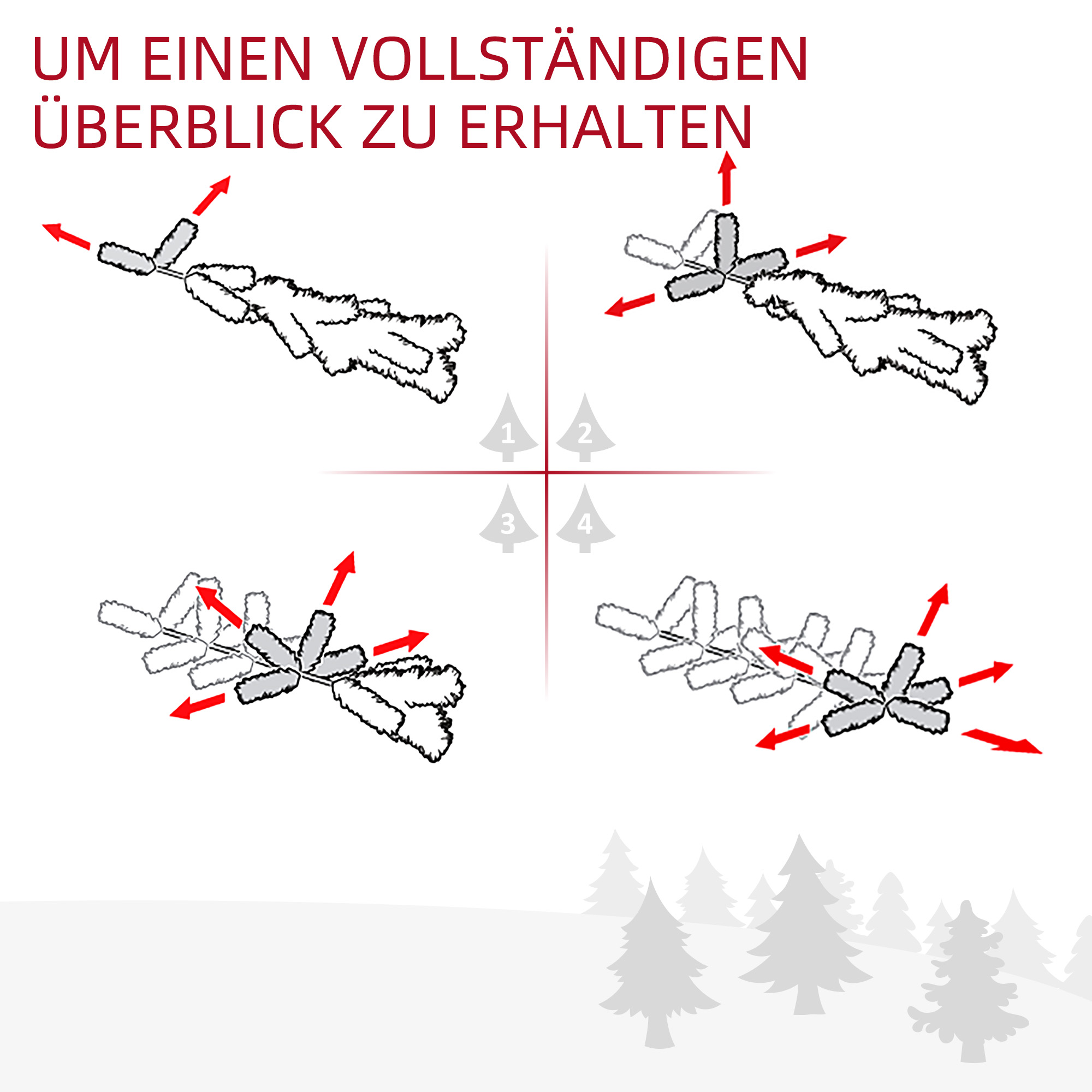 Weihnachtsgirlande 1,8 m Grün mit flexiblen Zweigen