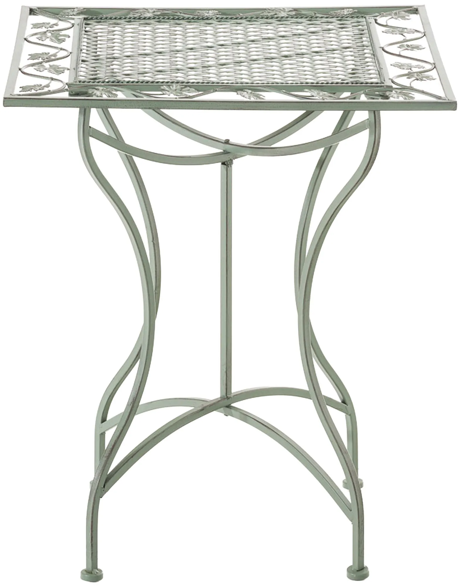 Gartentisch Asina 60x60x72 cm antik-grün