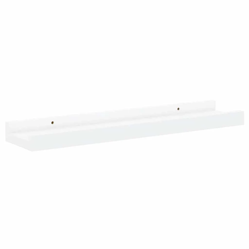Weißes MDF Wand-Bilderleisten Set 40 x 9 x 3 cm