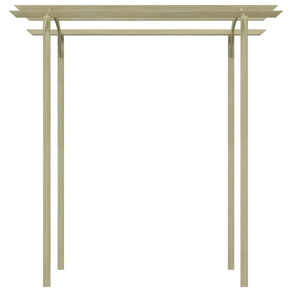 Gartenpergola aus kesseldruckimprägniertem Massivholz 180x197x210 cm grün