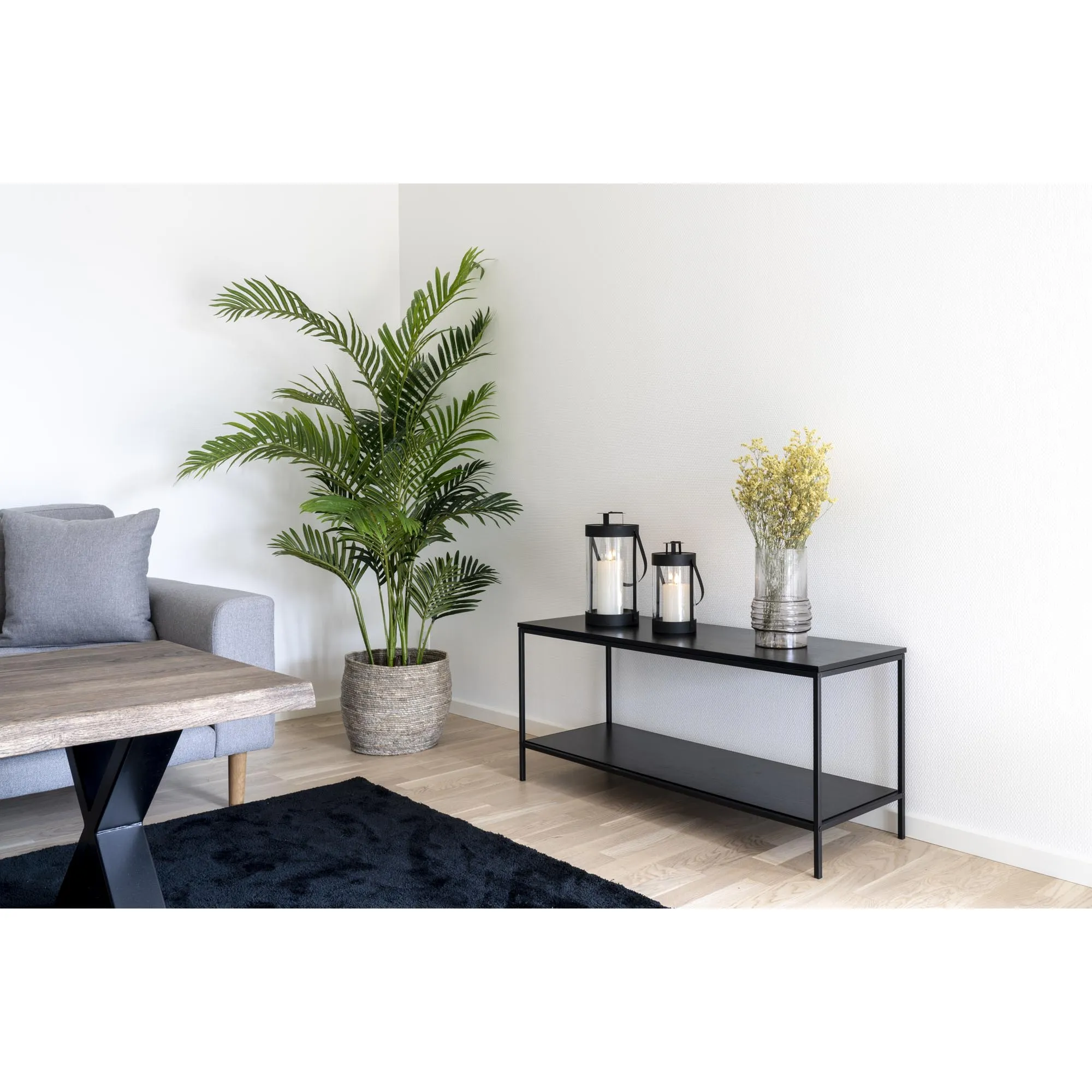 tinkaro Bondi Laternen Set 2-teilig 12 x 15 x 24-32 cm Schwarz