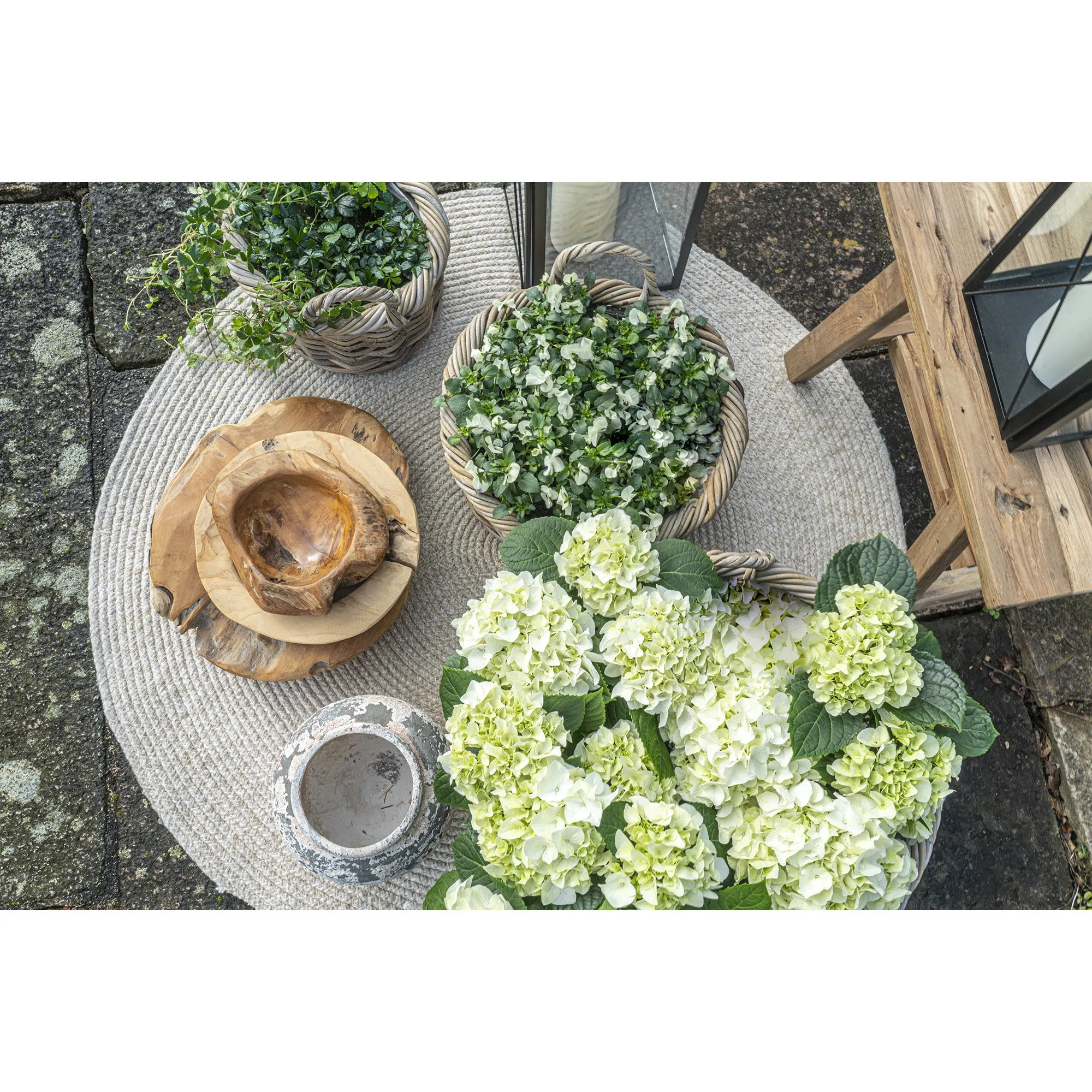 tinkaro Korb-Set 3-teilig Kubu-Rattan 30/40/50 cm Natur