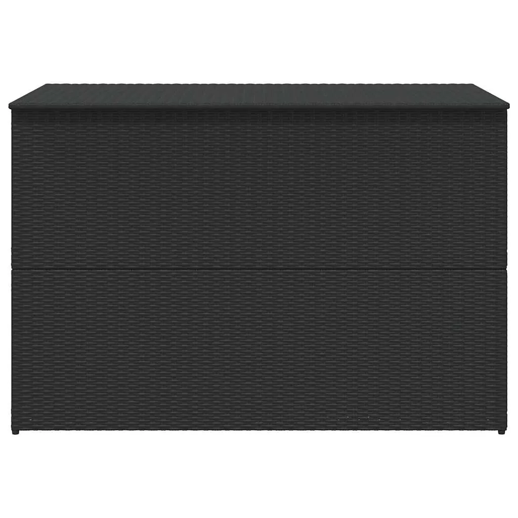 Gartenbox Schwarz 150 x 100 x 100 cm aus PE-Rattan